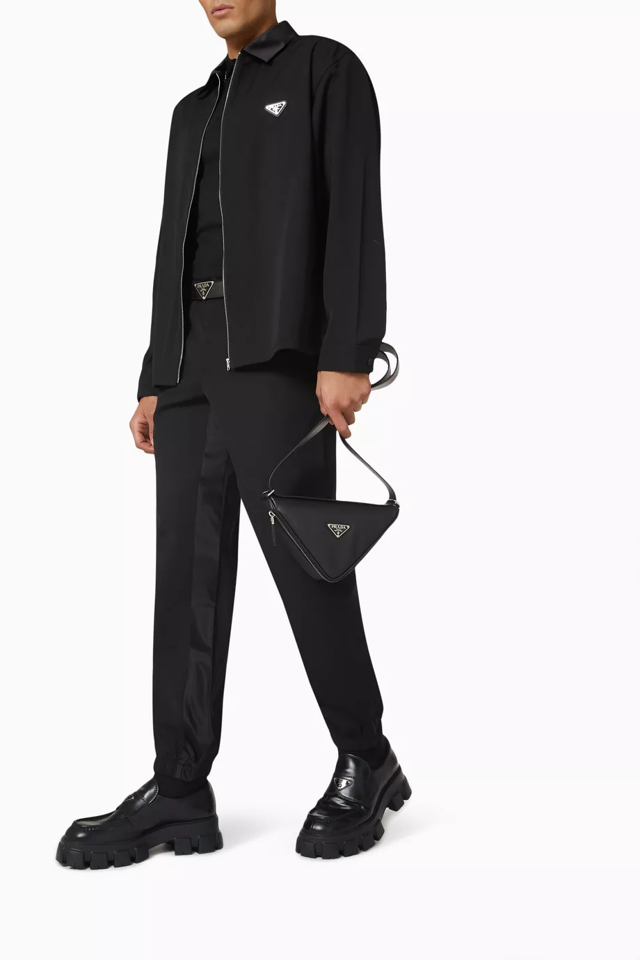 パンツ PRADA FW25 Prada Virgin Wool Pants (P263JSOOO 16OX F0008) Virgin wool straight pants in black - Prada | Mytheresa