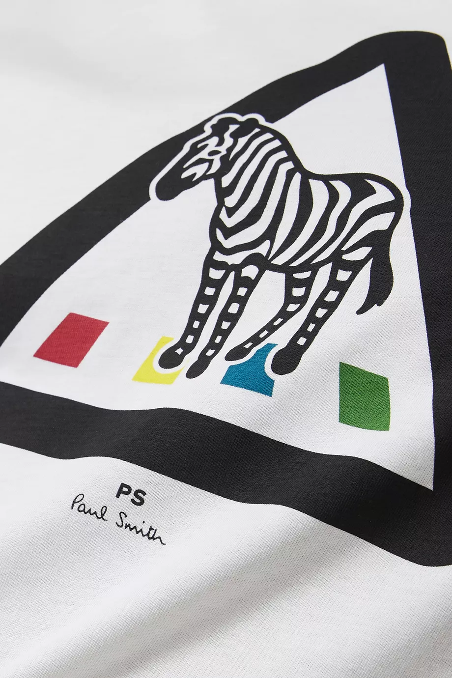 Buy PS Paul Smith White Zebra Crossing T-shirt in Organic Cotton