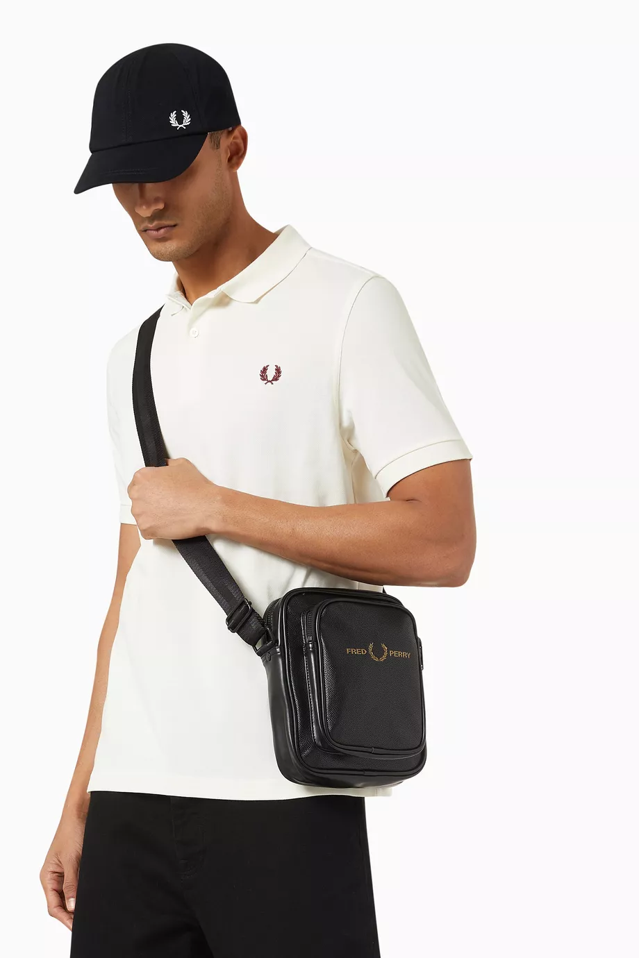 ◇FRED PERRY◇ Ripstop side bag Q55 CFPU2336266Q55 フレッドペリー FRED PERRY RIPSTOP SIDE BAG UNIFORM-GREEN