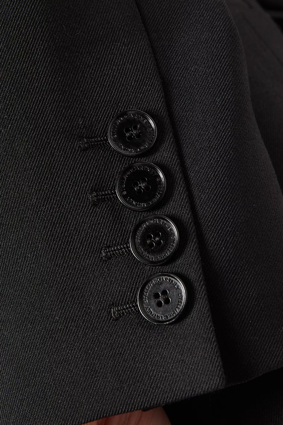 Buy Stella McCartney Black Tuxedo Jacket in Wool Blend For Women