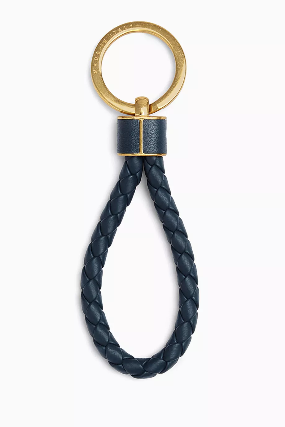 ★BOTTEGA VENETA★ Intrecciato key ring midnight blue 607492 Buy Bottega Veneta Blue Keyring in Intrecciato Leather For