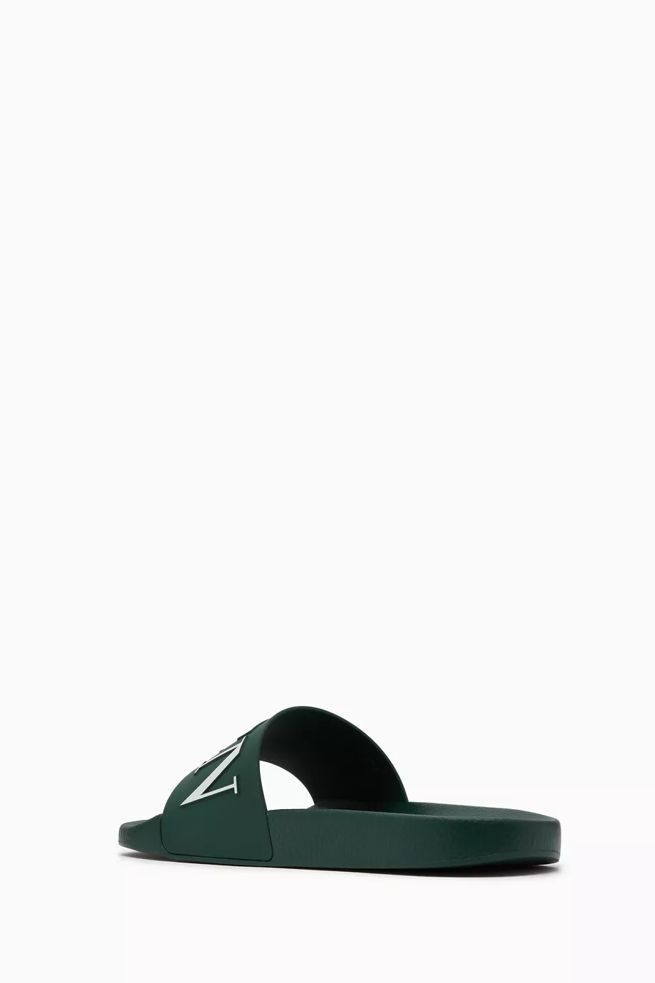 Buy Valentino Garavani Green Valentino Garavani VLTN Slide  display picture 2