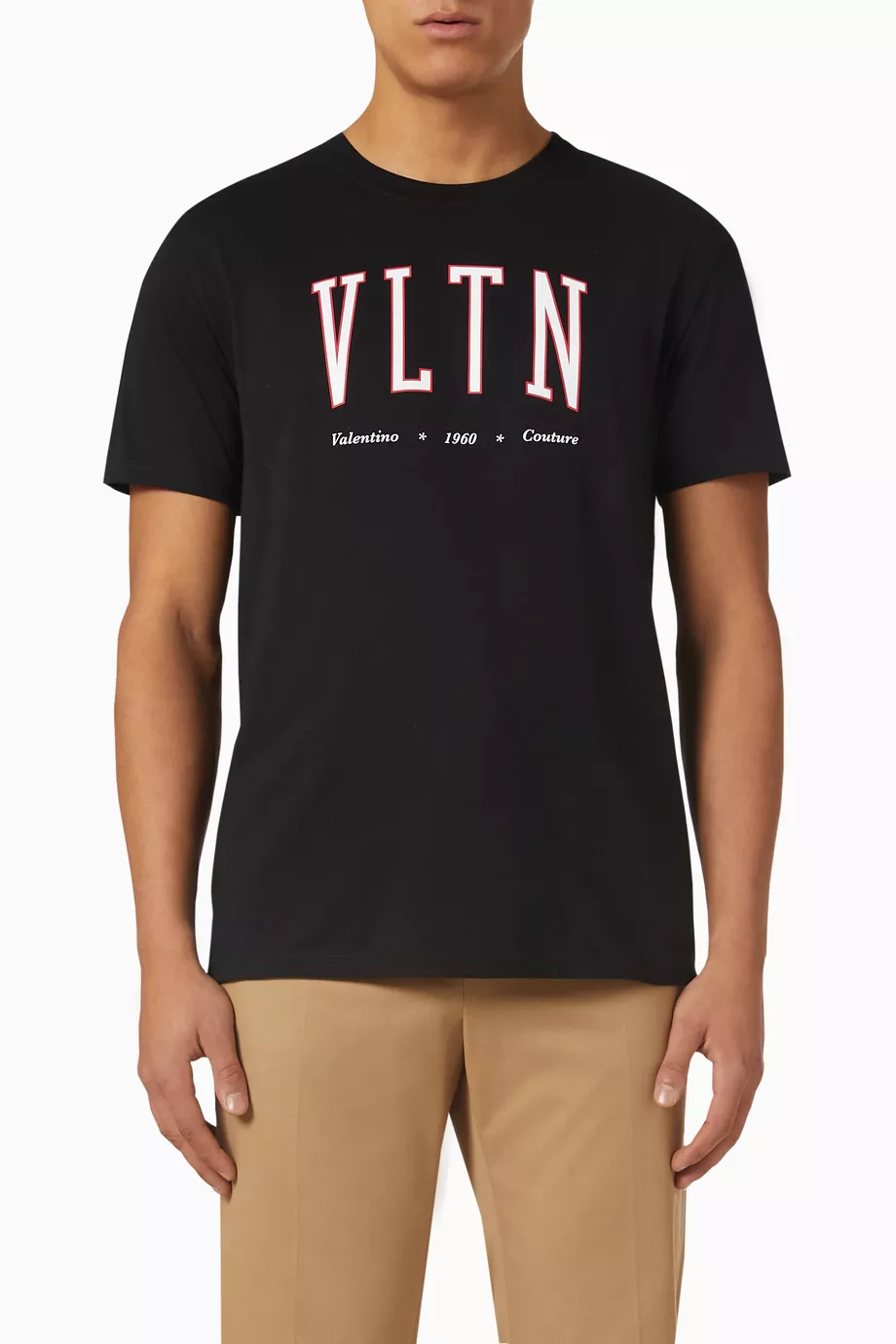 Buy Valentino Garavani Black Valentino VLTN Print T-shirt in