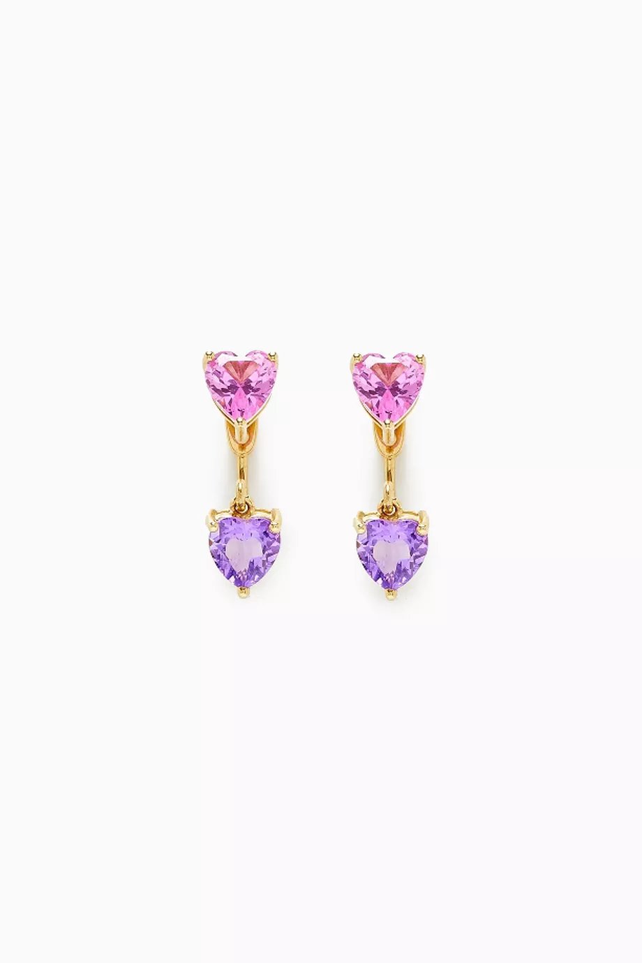 Buy Yvonne Leon Purple Dessous Amethyst Drop Earrings in