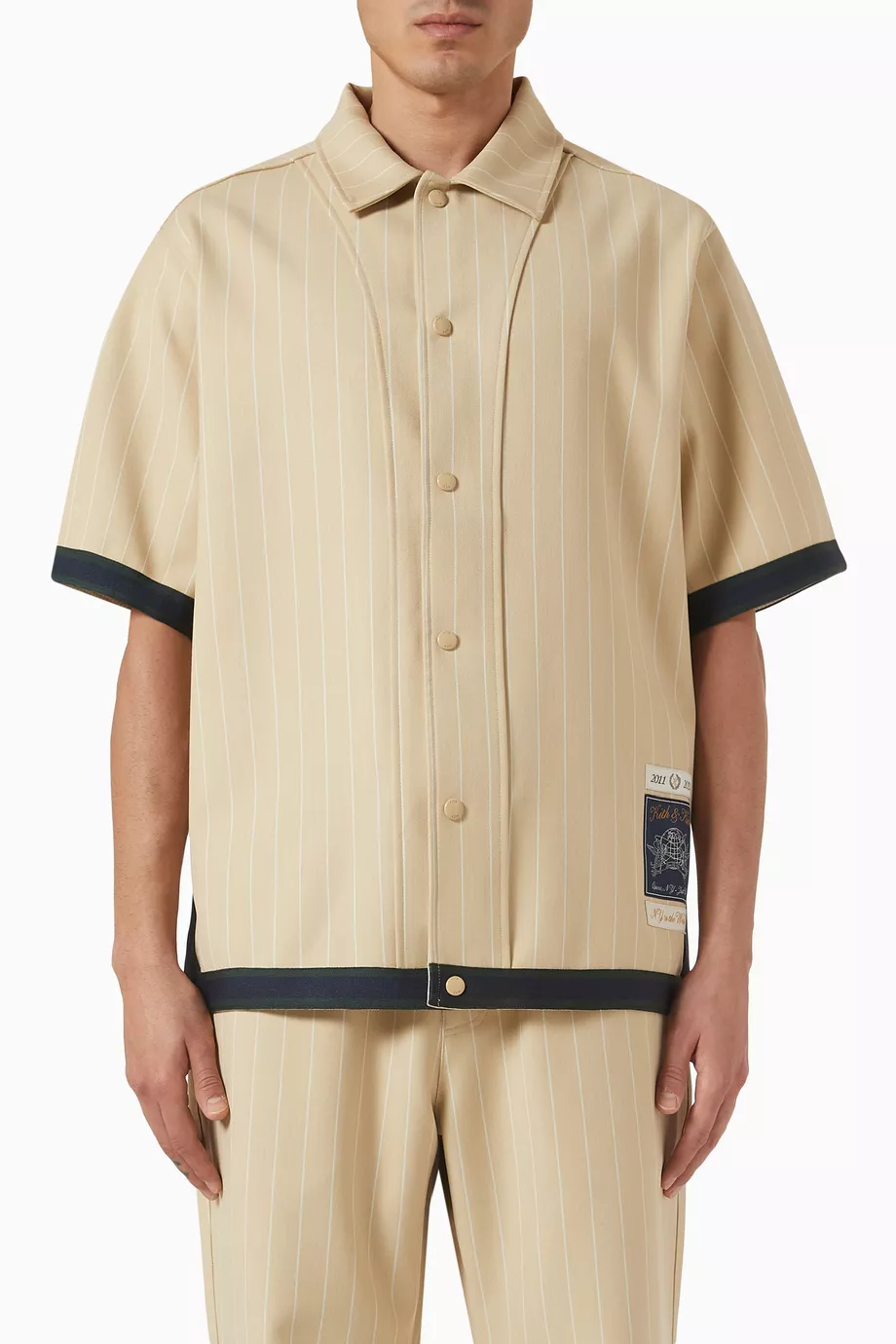 Buy Kith Neutral Pinstripe Woodpoint Shirt For Men Online | Ounass 