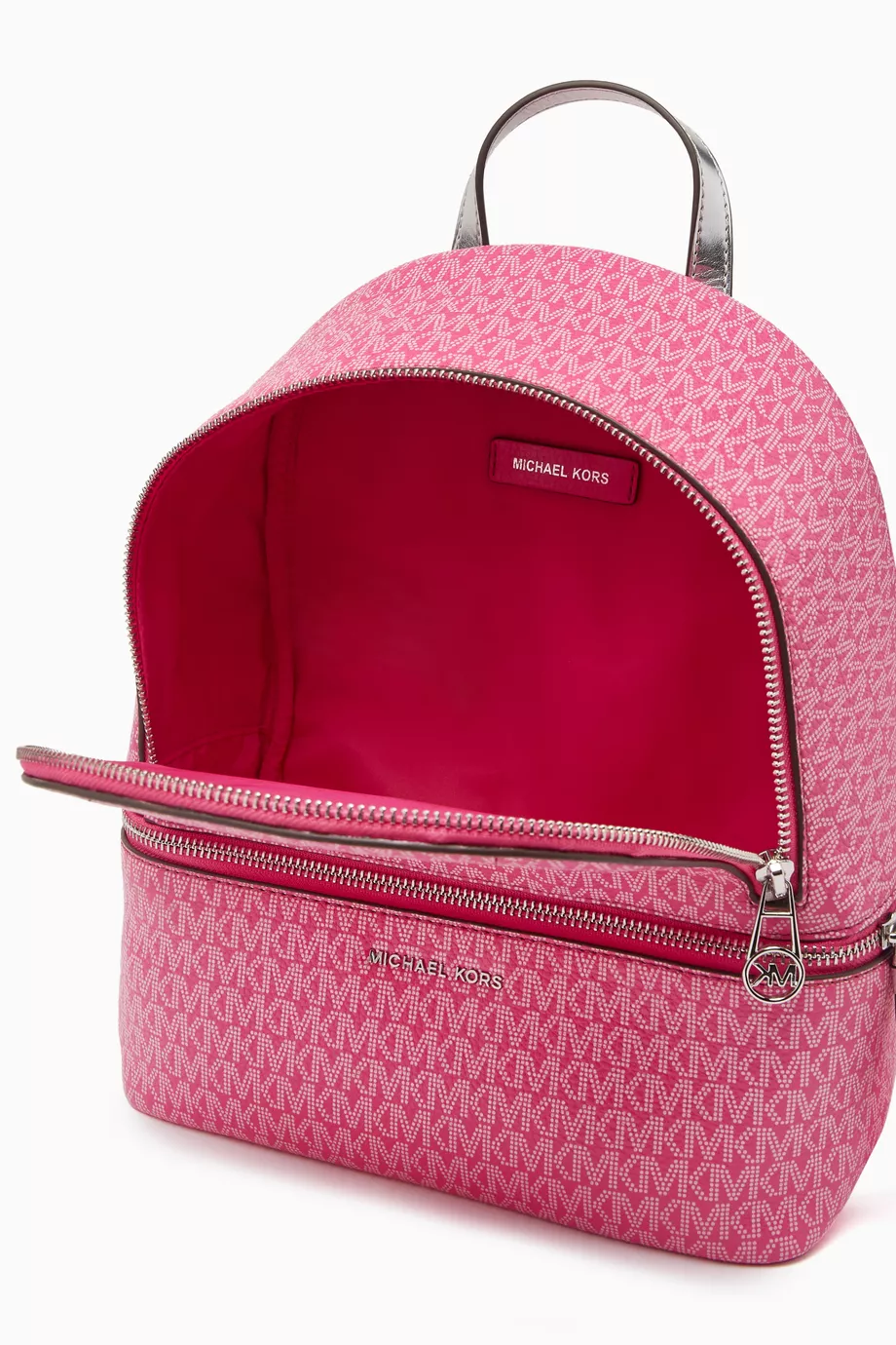 Buy Michael Kors Kids Pink Logo Backpack in Faux Leather For Girls Online Ounass Saudi