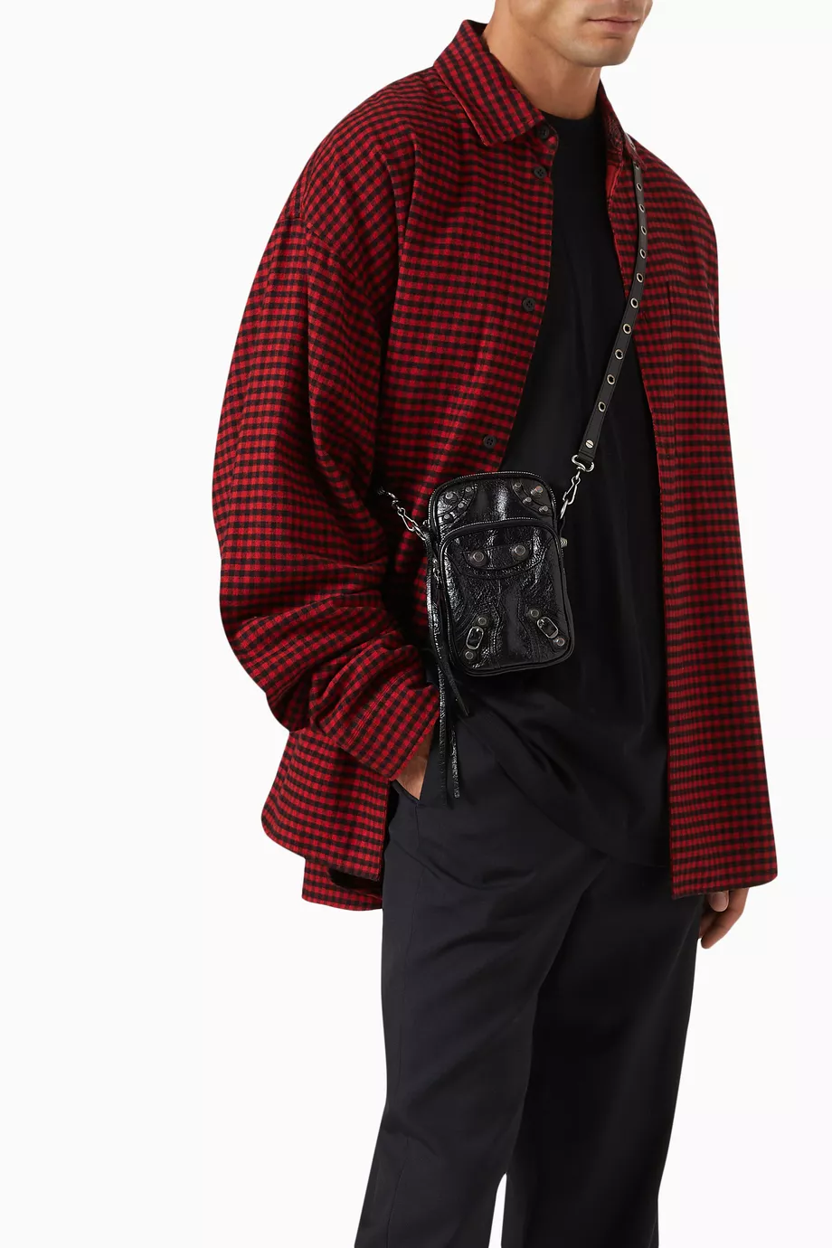 Balenciaga Men's Le Cagole Phone Holder | Neiman Marcus