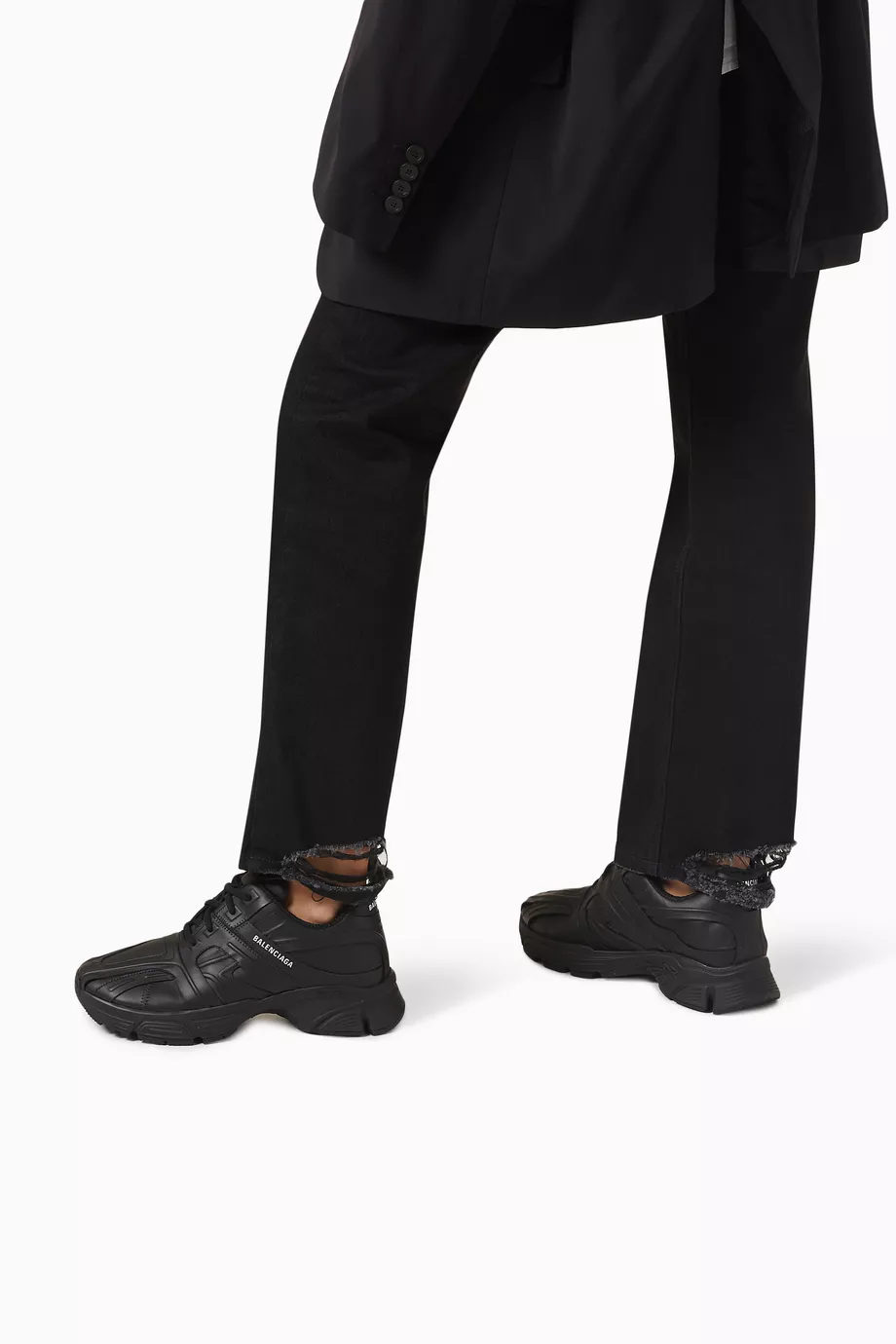 Buy Balenciaga Black Phantom Sneakers in Nappa Leather For