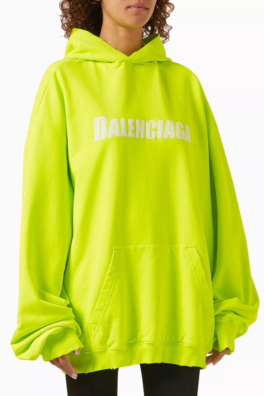 Balenciaga neon hoodie on sale