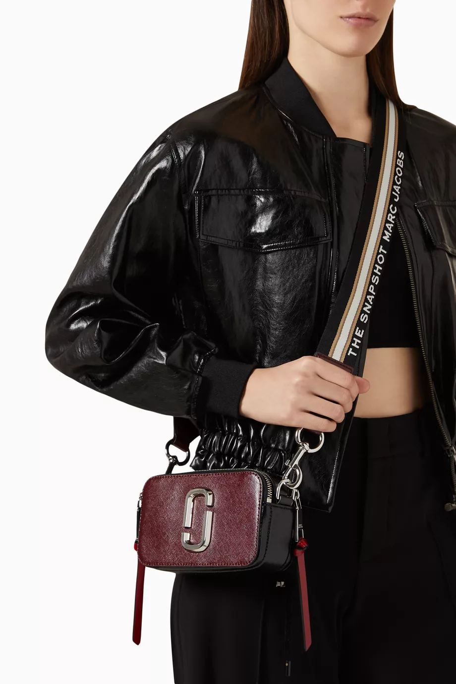 Buy Marc Jacobs Burgundy The Snapshot Camera Crossbody Bag in Leather For Women Online Ounass Saudi