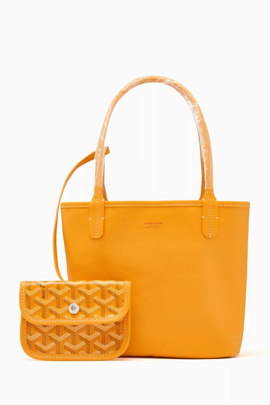 Buy Goyard Pre Loved Yellow Unused Anjou Mini Tote Bag in Goyardine Fabric For Women Online Ounass Saudi