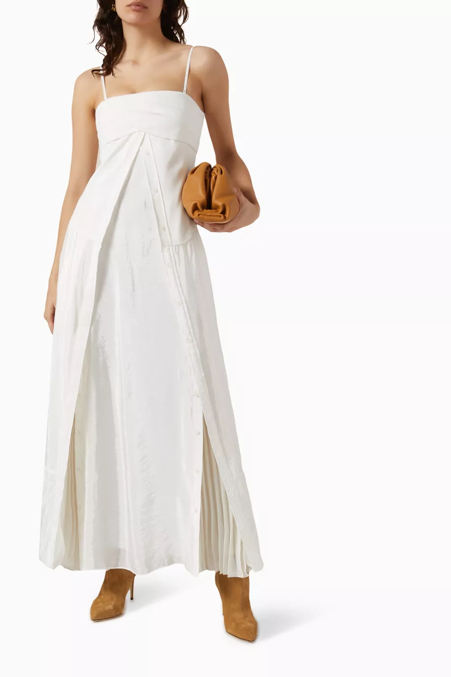 Buy Simkhai White Ala Parachute Dress in Poplin For Women Online