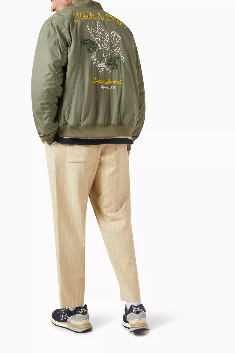 Buy Kith Green Dumont Flight Bomber Jacket For Men Online