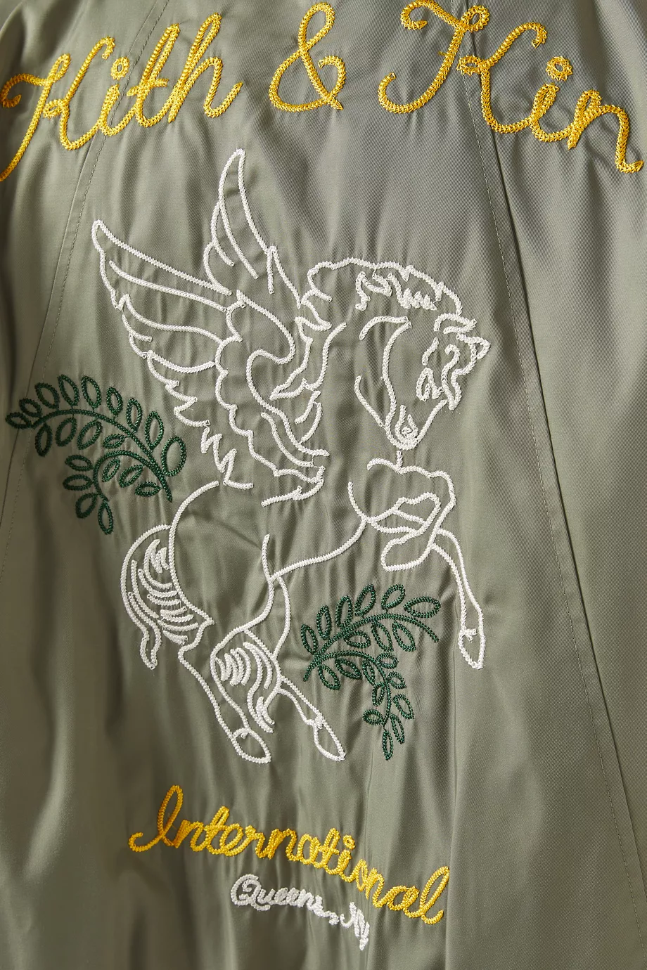 Buy Kith Green Dumont Flight Bomber Jacket For Men Online | Ounass