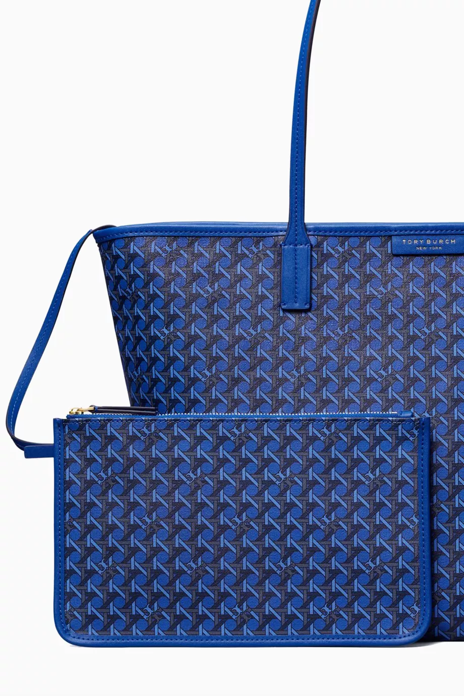 Buy Tory Burch Blue Ever ready Zip Tote Bag in Coated canvas For Women Online Ounass Saudi