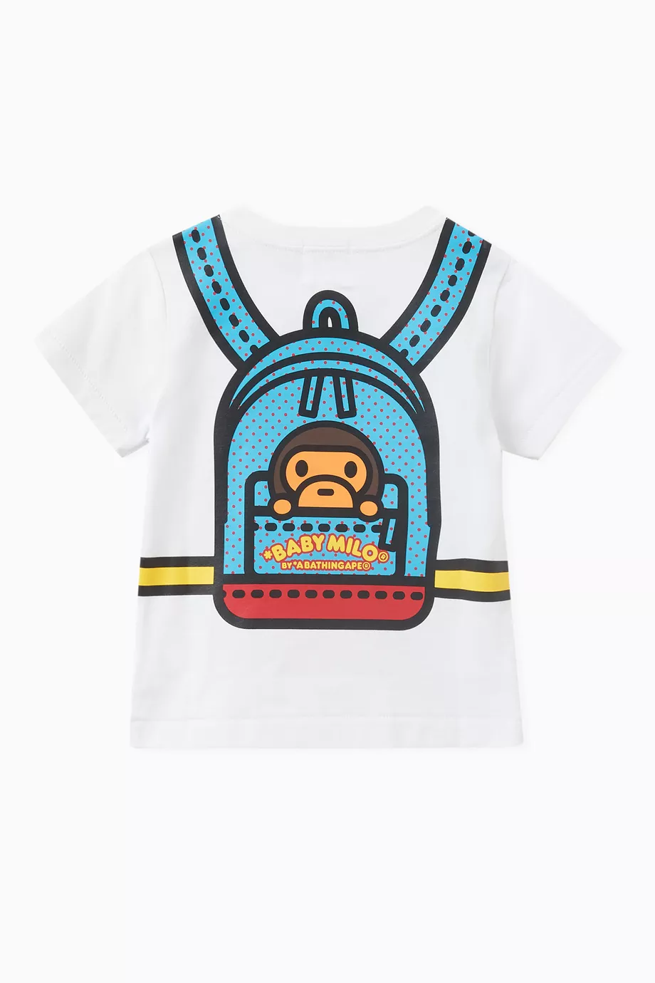 Buy A Bathing Ape White Baby Milo Daypack Logo T-shirt in Cotton