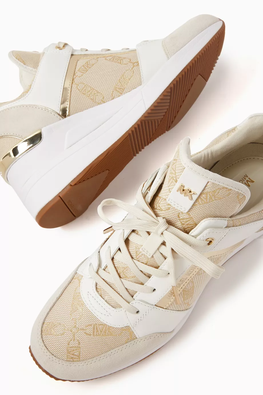 Georgie canvas and suede sneaker discount