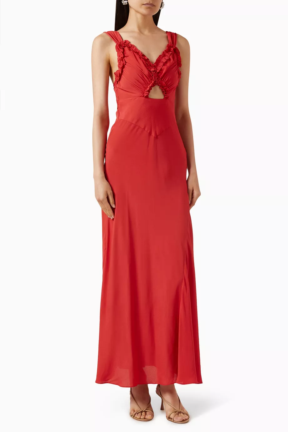 doen viscose fit dress Pamelina Dress - Rosso