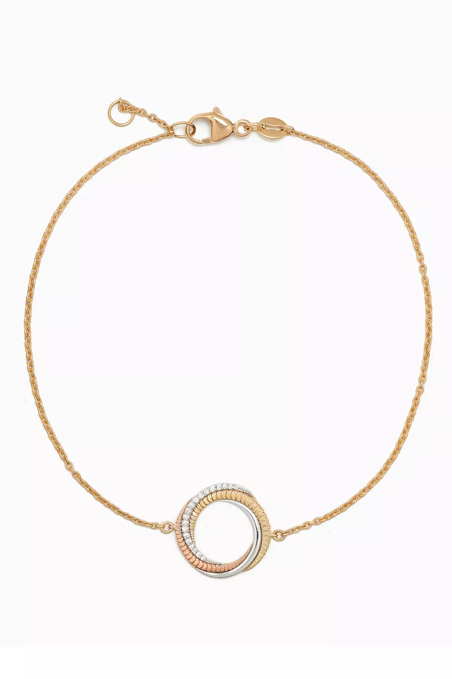 Damas Revolve Trio Diamond Bracelet in 18kt Mixed Gold price in