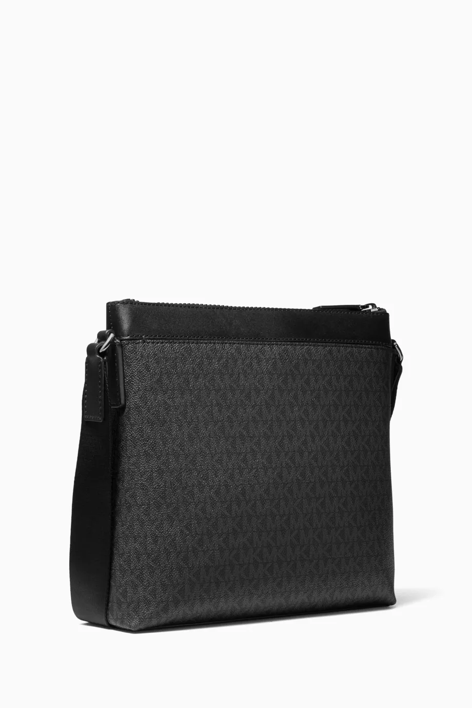 Buy Michael Kors Black Greyson Crossbody Bag in Logo Canvas For
