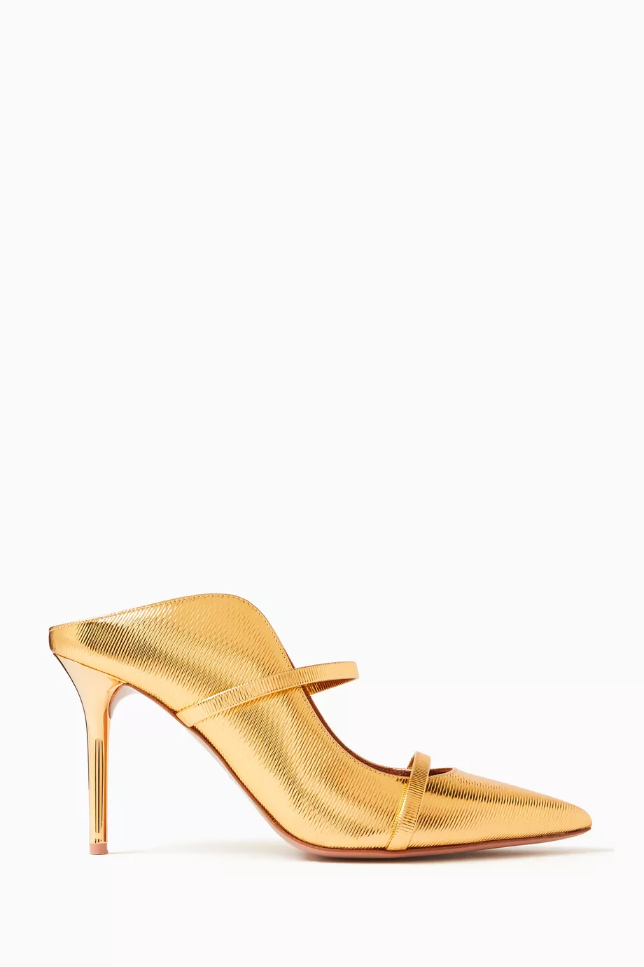 サンダル・ミュール Malone Souliers Maureen 85 Mule Maureen 85 Black Mesh Mules with Double Straps | Malone Souliers