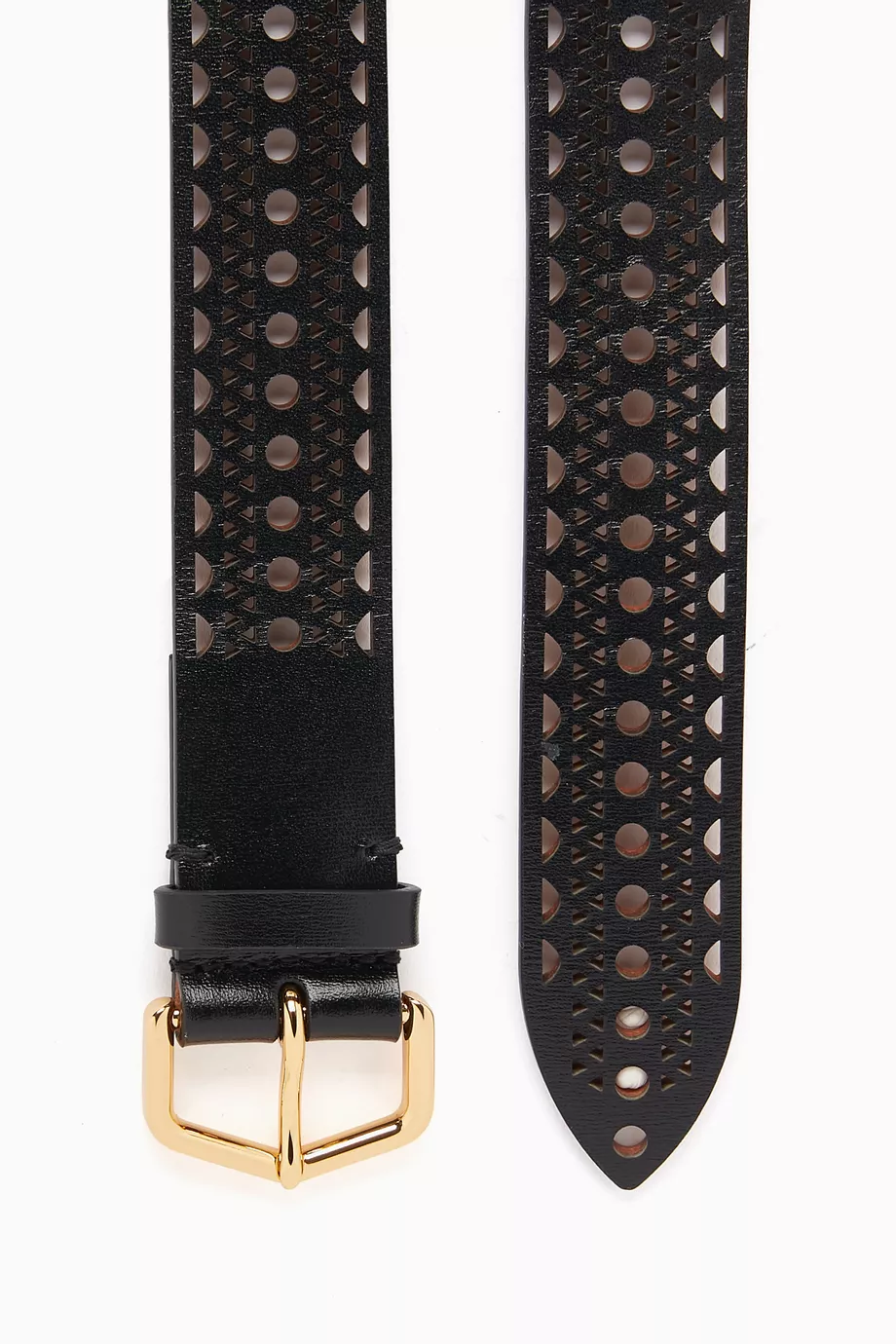 Buy Alaïa Black Neo Vienne Belt In Calfskin For Women Online