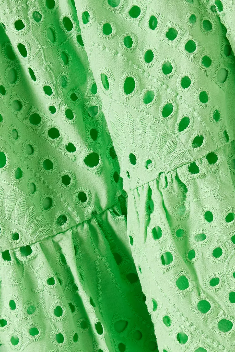 Buy Y.A.S Green Yasmonica Embroidered Midi Dress in Organic Cotton For  Women Online | Ounass Saudi