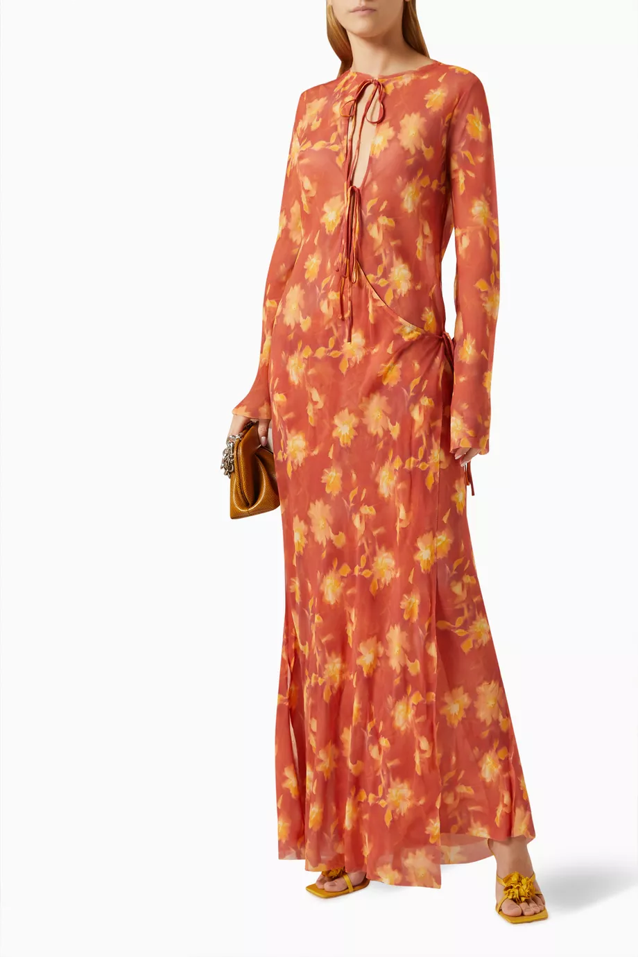 azalea wrap long sleeve maxi dress Bec & Bridge - AZALEA WRAP LONG SLEEVE MAXI DRESS
