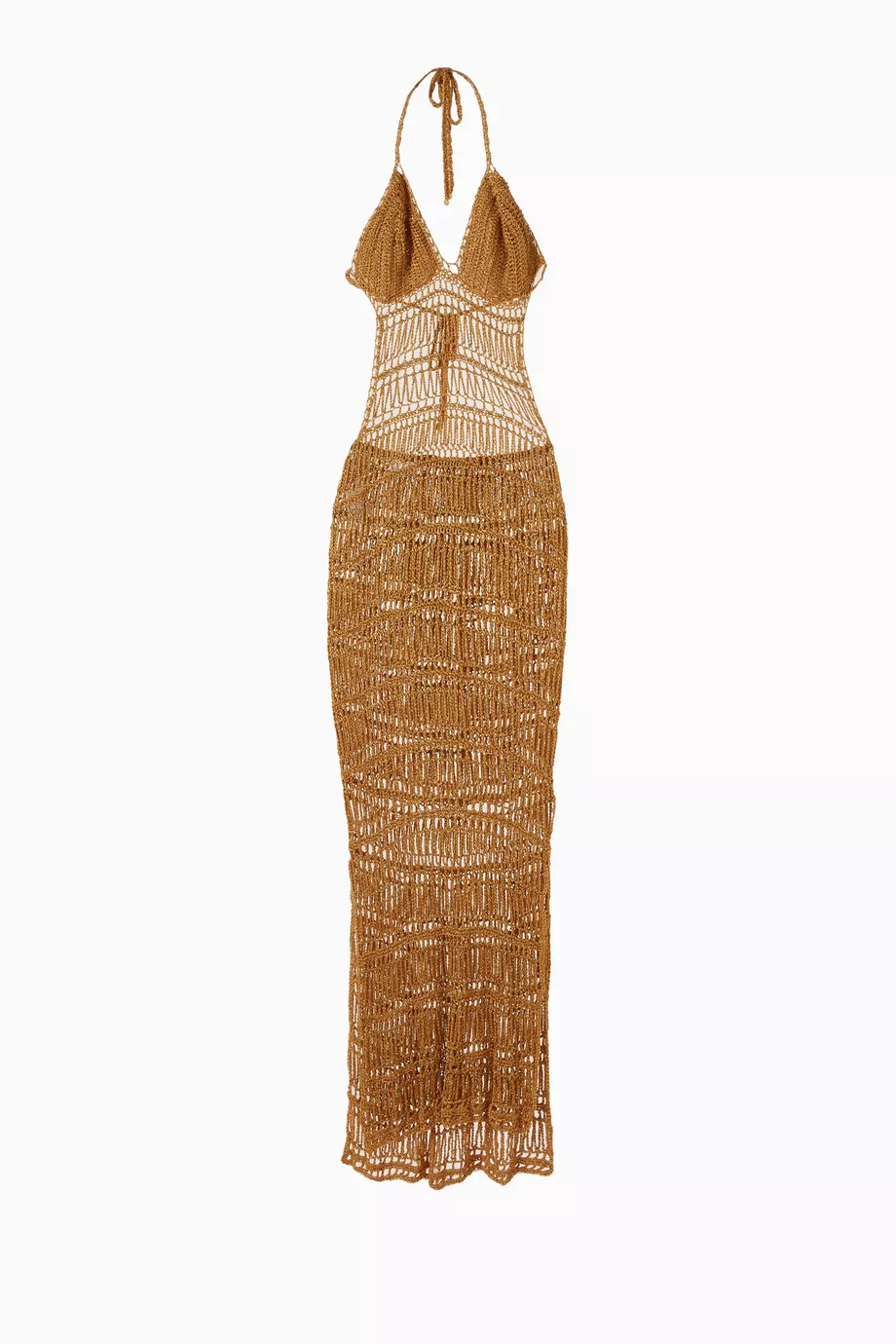 Buy Alix Pinho Gold Sand Maxi Dress in Crochet Cotton For Women Online |  Ounass Saudi