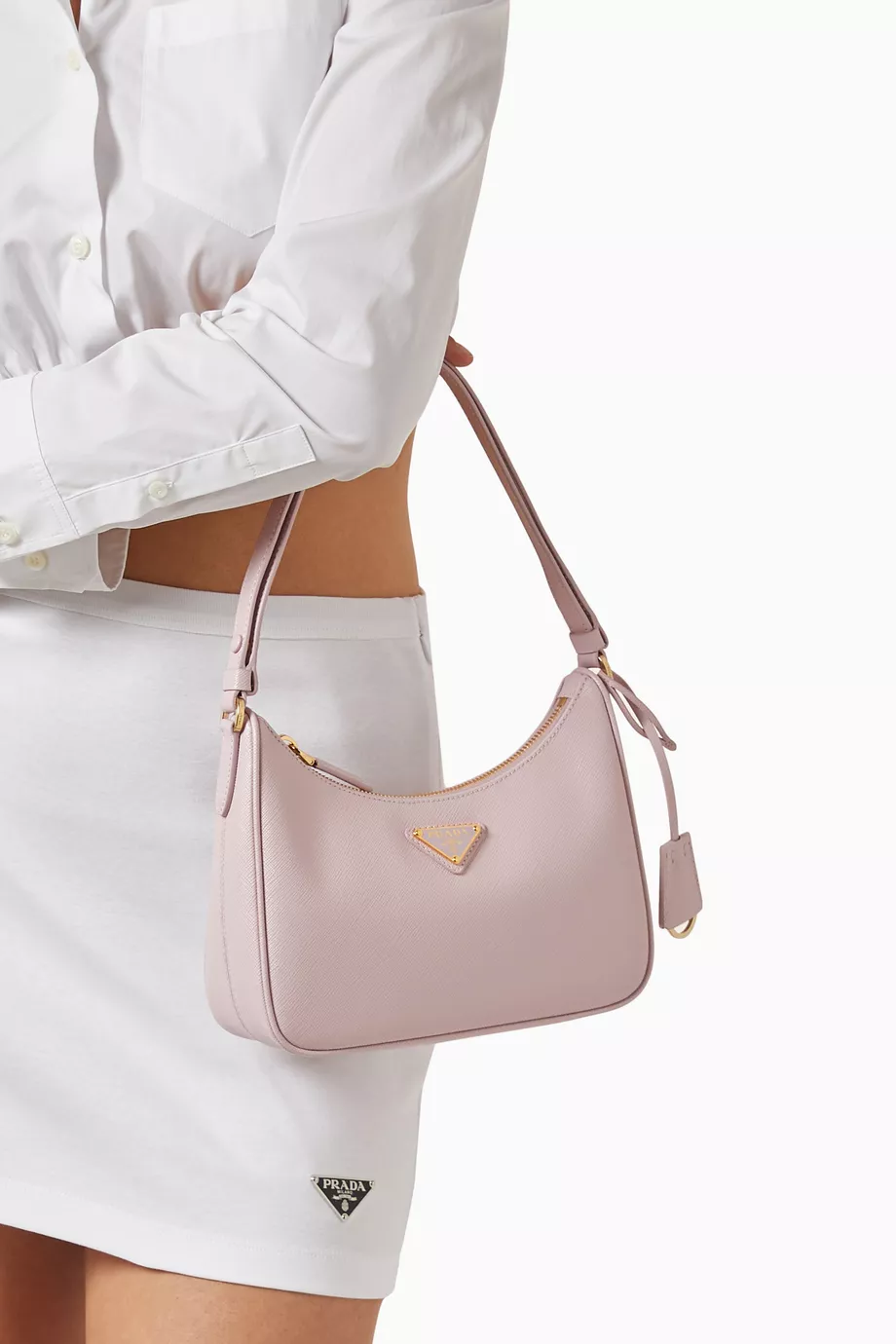 Pink prada shoulder bag online