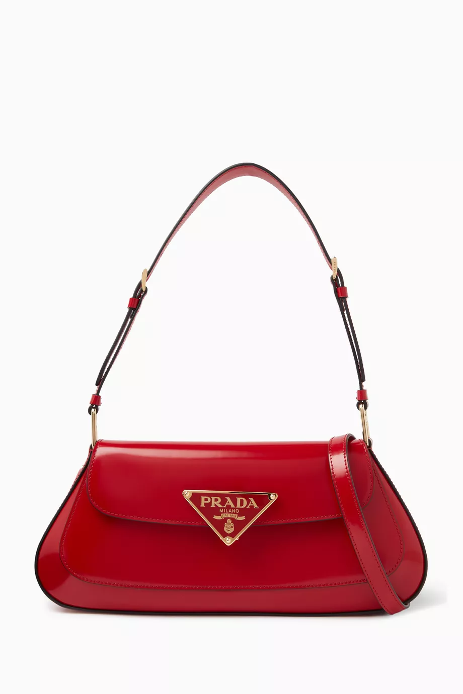 【関税込み】PRADA brushed leather medium shoulder bag 3色 Amber Prada Aimée medium leather shoulder bag | PRADA