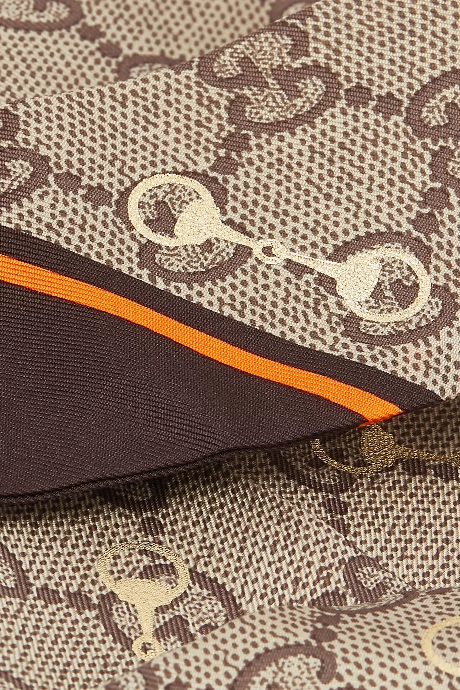 【関税&送料込】Gucci Gg Chain Horsebit Print Silk Neck Bow 816715_3G001_5967_003_100_0000