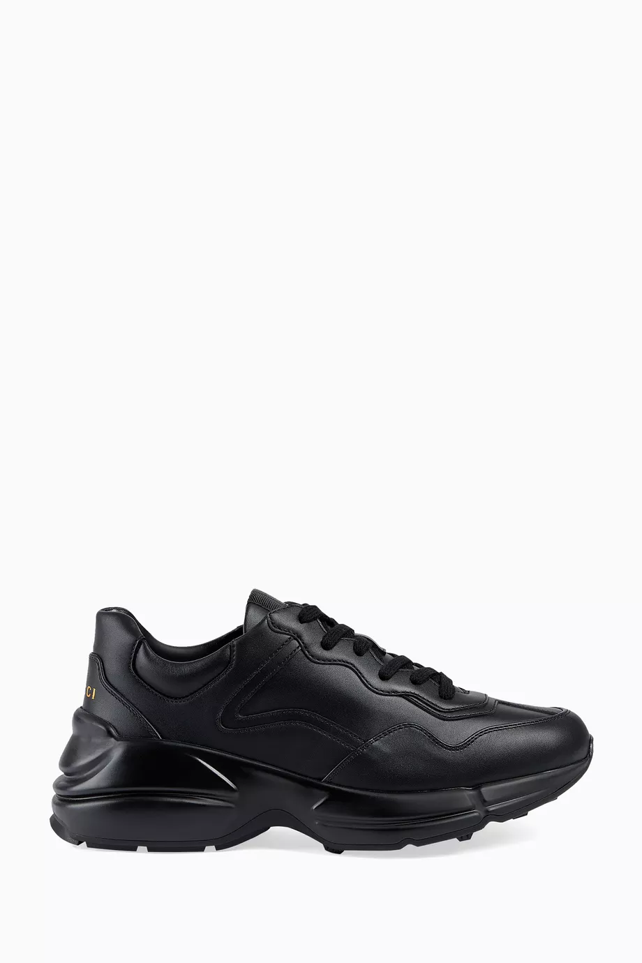 Buy Gucci Black Rhyton Sneakers in Leather For Women Online Ounass Saudi