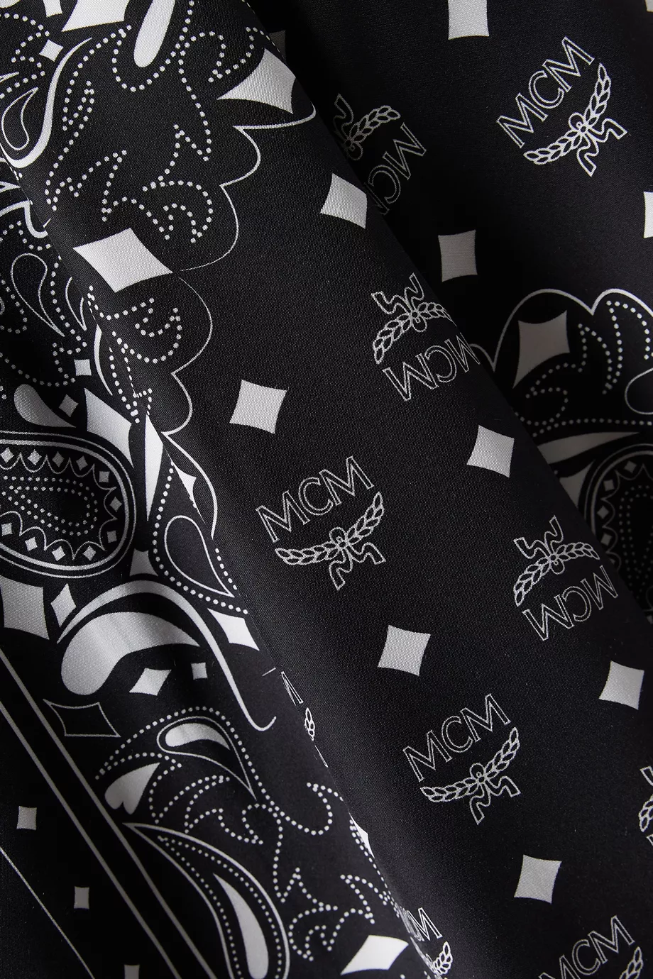 Buy MCM Black Bandana Monogram Print Shirt in ECOVERO For Men Online Ounass Saudi