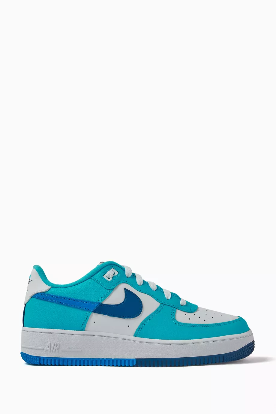 Buy Nike Blue Air Force 1 LV8 2 Sneakers in Leather For Boys Online Ounass Saudi
