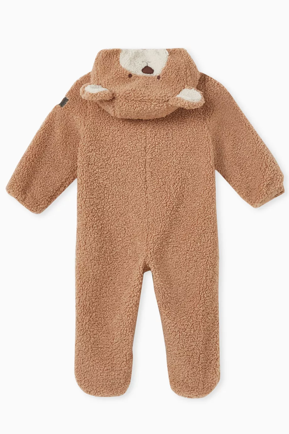 Buy Il Gufo Neutral Bear Face Hoodie Snow Suit in Fleece For