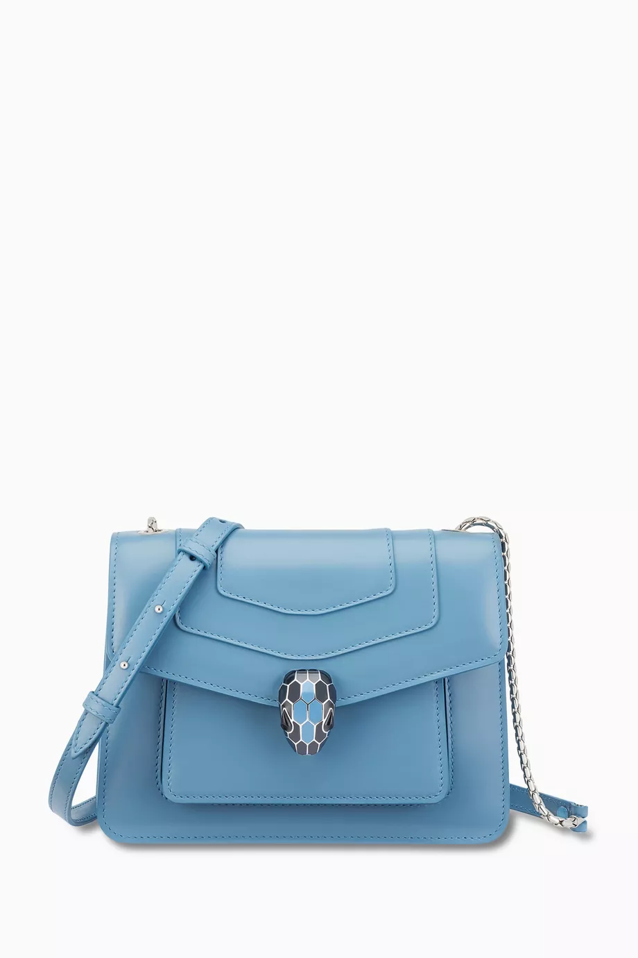 Buy BVLGARI Blue Serpenti Forever Crossbody Bag in Calf Leather For Women Online Ounass Saudi