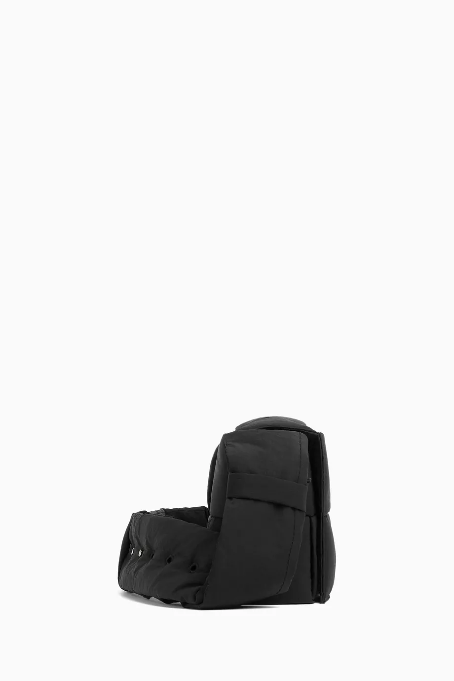 Buy Bottega Veneta Black Small Padded Tech Cassette Bag in