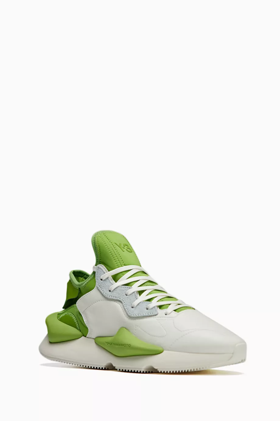 Buy Y-3 Neutral Kaiwa Sneakers in Leather For Men Online Ounass