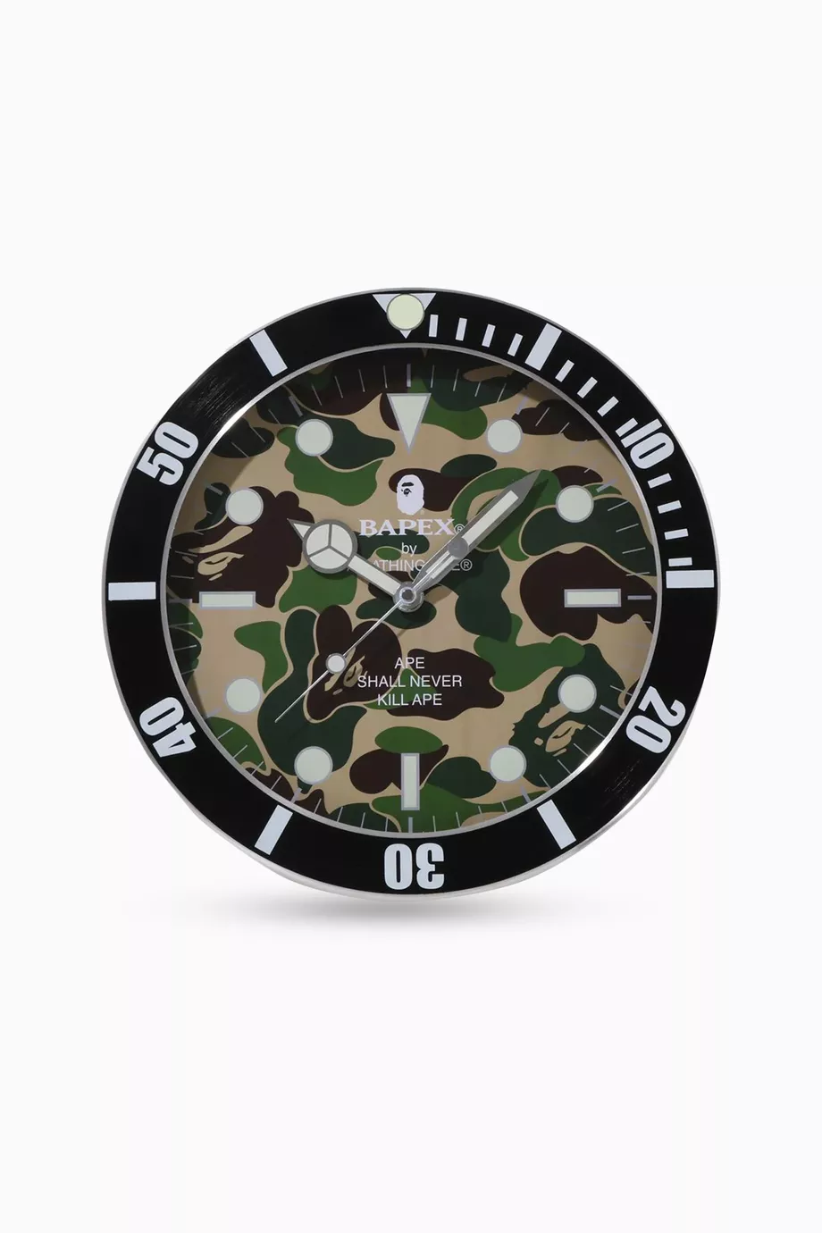 Buy A Bathing Ape Multicolour ABC Camo Bapex Wall Clock For Men