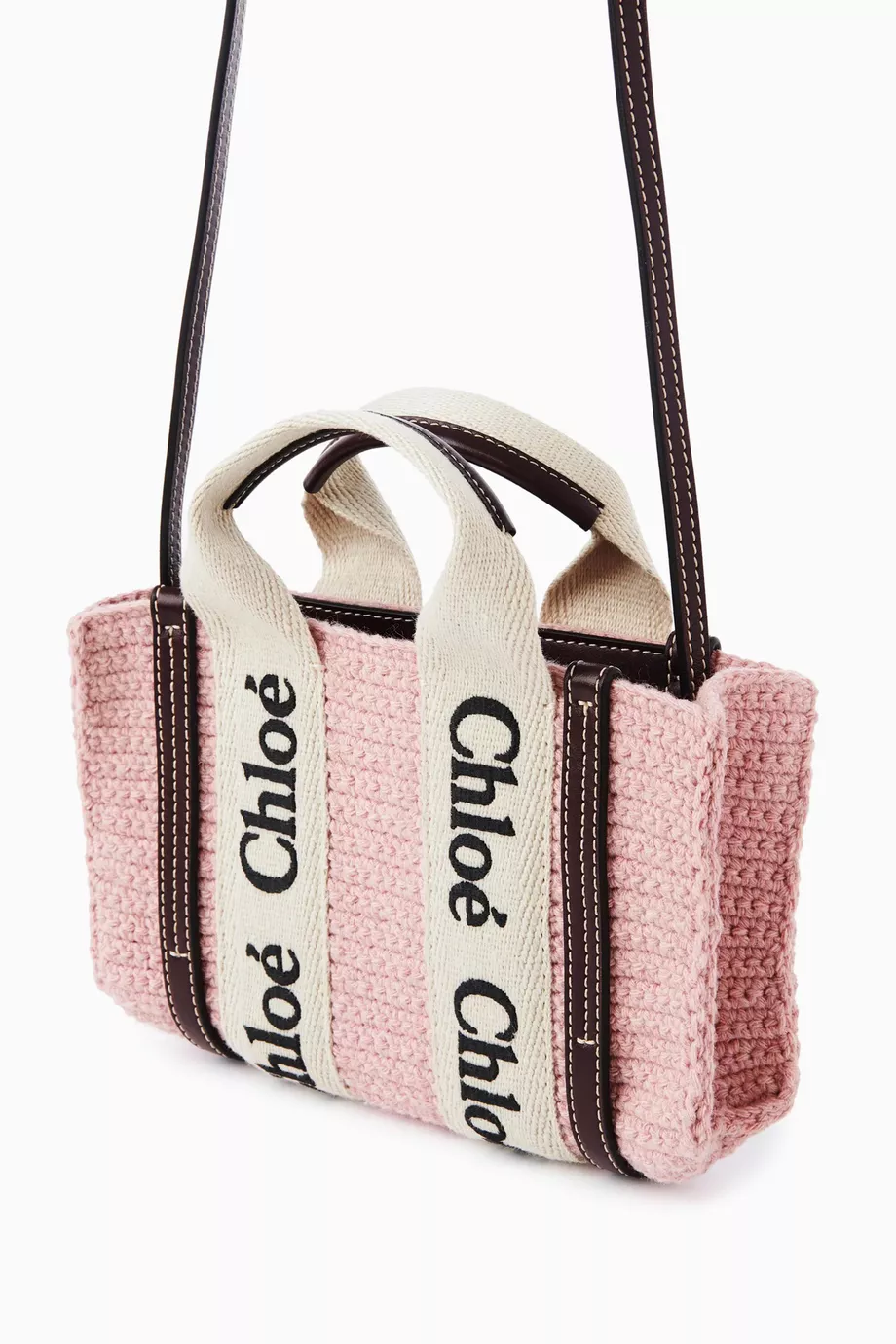 【CHLOE】MINI WOODY STRAP TOTE BAG Chloé Mini Woody Tote Bag In Soft Leather | Chloé AE