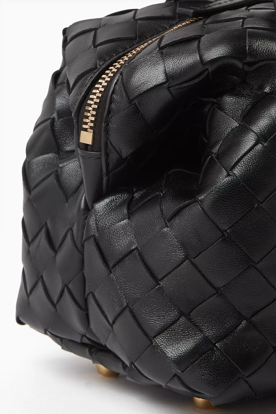Buy Bottega Veneta Black Mini Bauletto Bowling Bag in