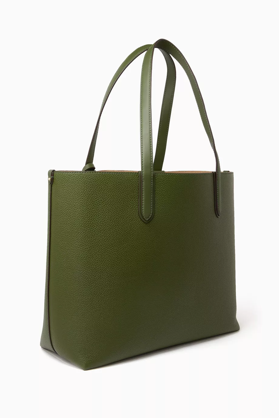 Buy Michael Kors Green XL Eliza Reversible Tote Bag in Pebbled Leather For Women Online Ounass Saudi