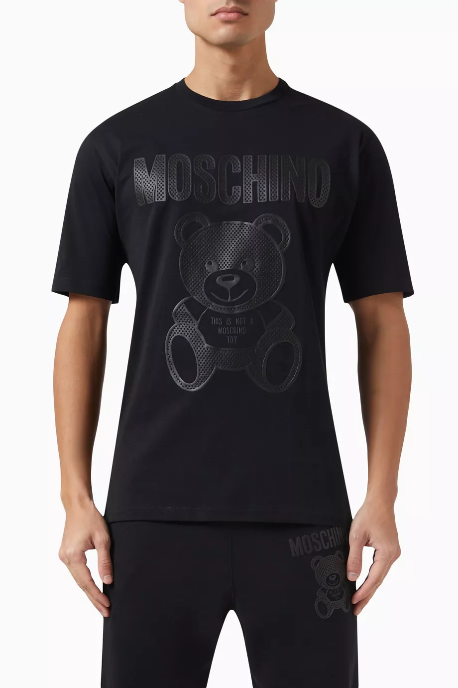 Tシャツ・カットソー Moschino MOSCHINO TEDDY BEAR ORGANIC JERSEY T-SHIRT MOSCHINO TAILOR TEDDY BEAR ORGANIC JERSEY T-SHIRT Mens