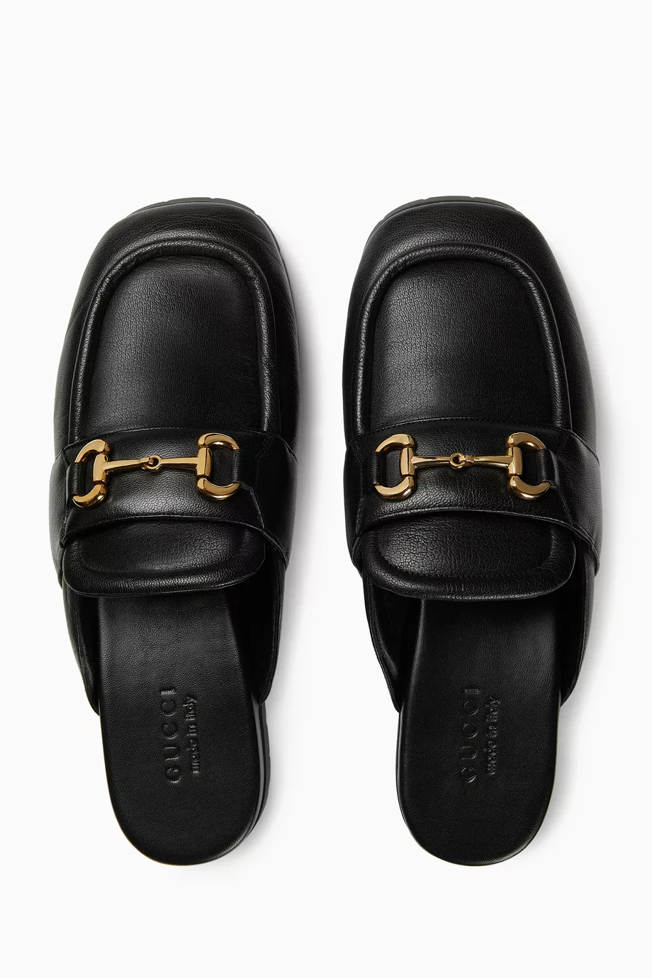 Leather slipper gucci hot sale