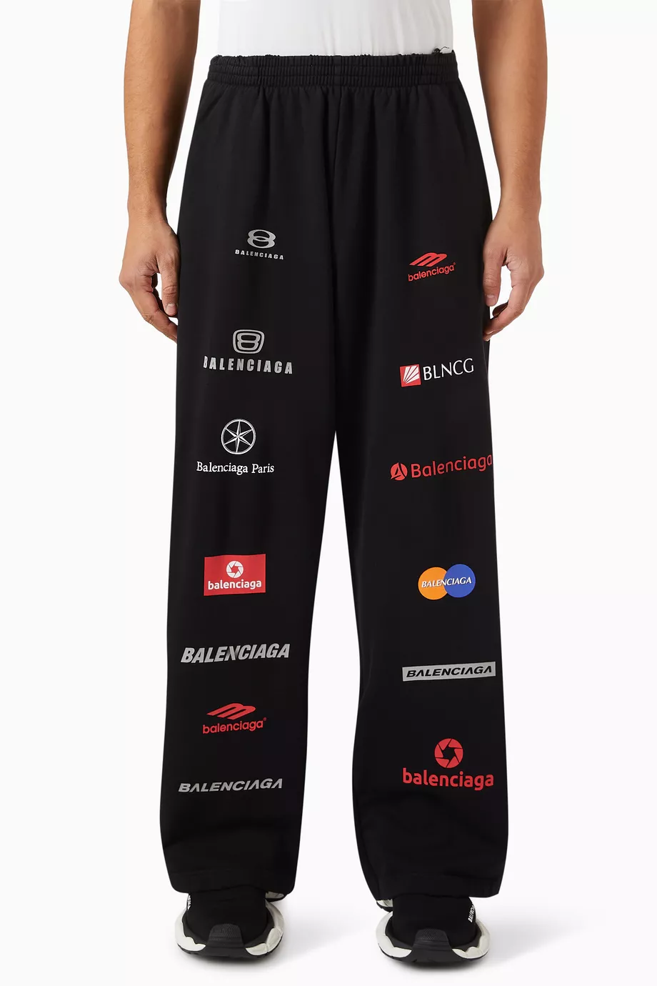 服/ファッション BALENCIAGA Unisex Top League Baggy Sweatpants in Cotton-fleece Buy Balenciaga Black Unisex Top League Baggy Sweatpants in Cotton