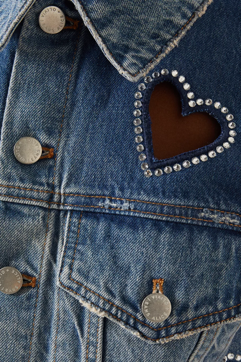 Buy Alice + Olivia Blue Jeff Crystal-embellished Cropped Jacket in