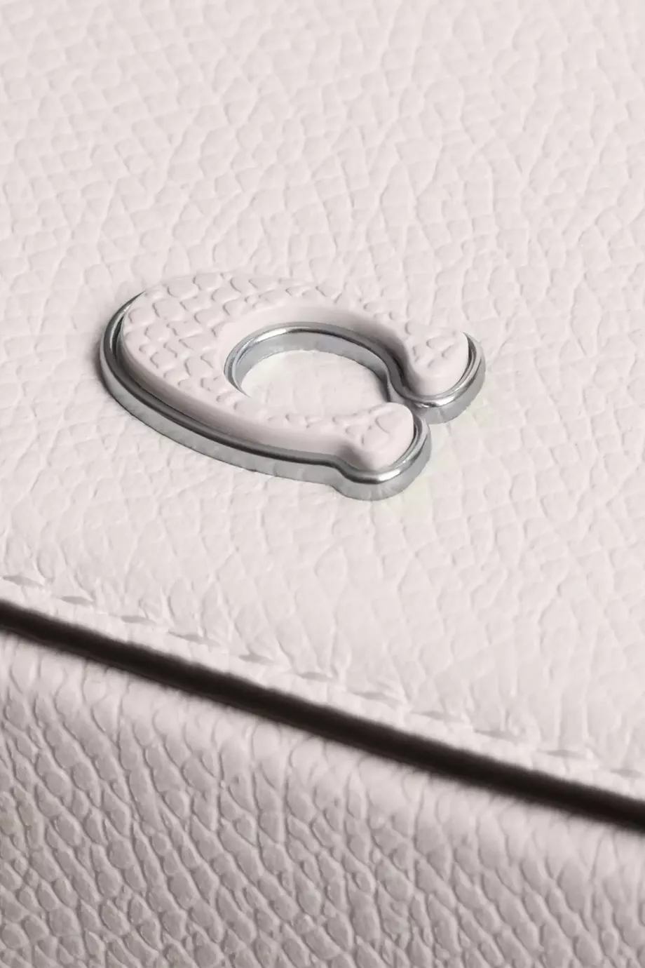 Buy Coach White Crossbody Pouch in Crossgrain Leather For UNISEX