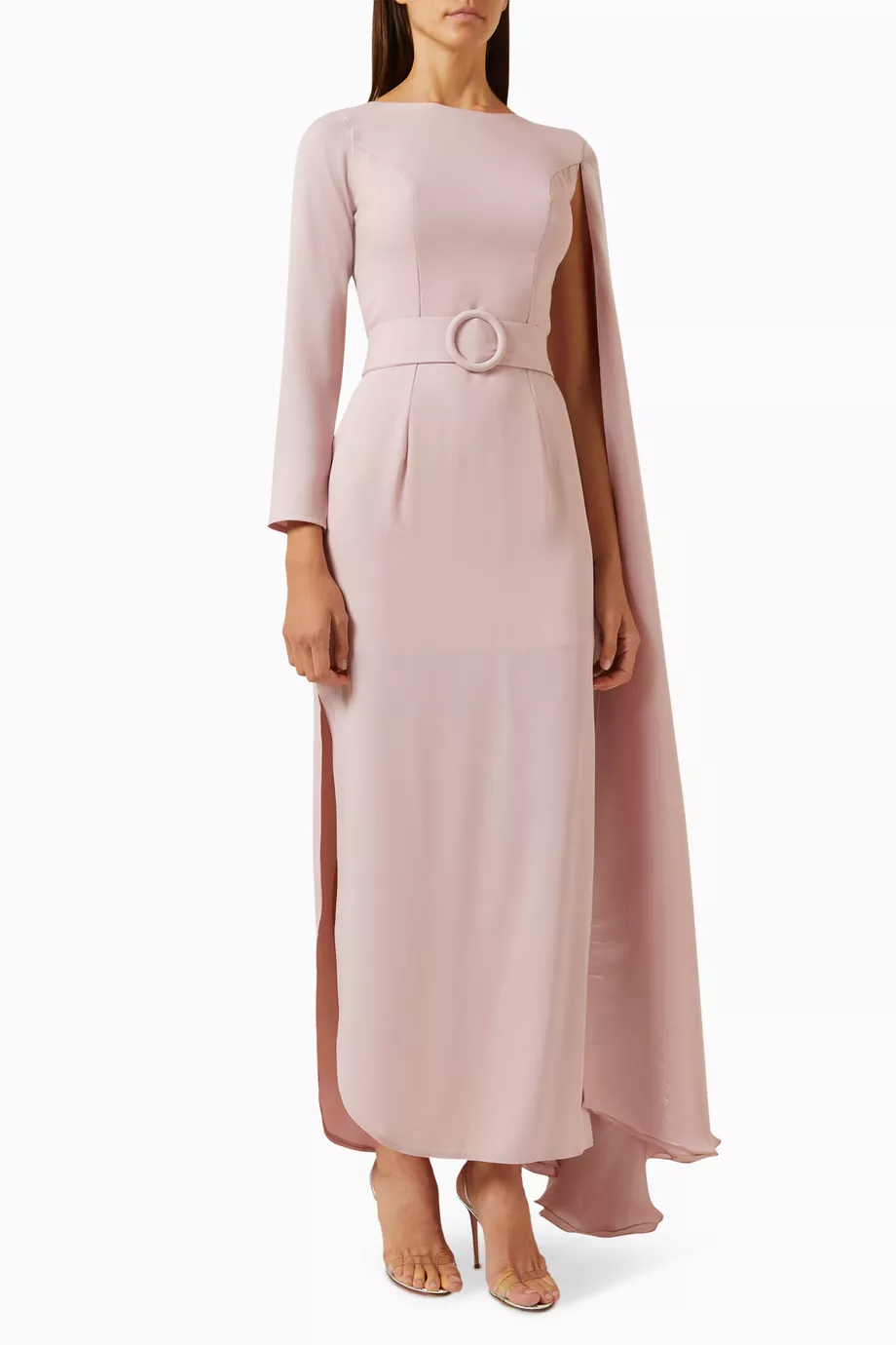 dusty pink cape dress Vanity Dress, Women's Dusty Pink Dresses – CityLux Boutique main image 1