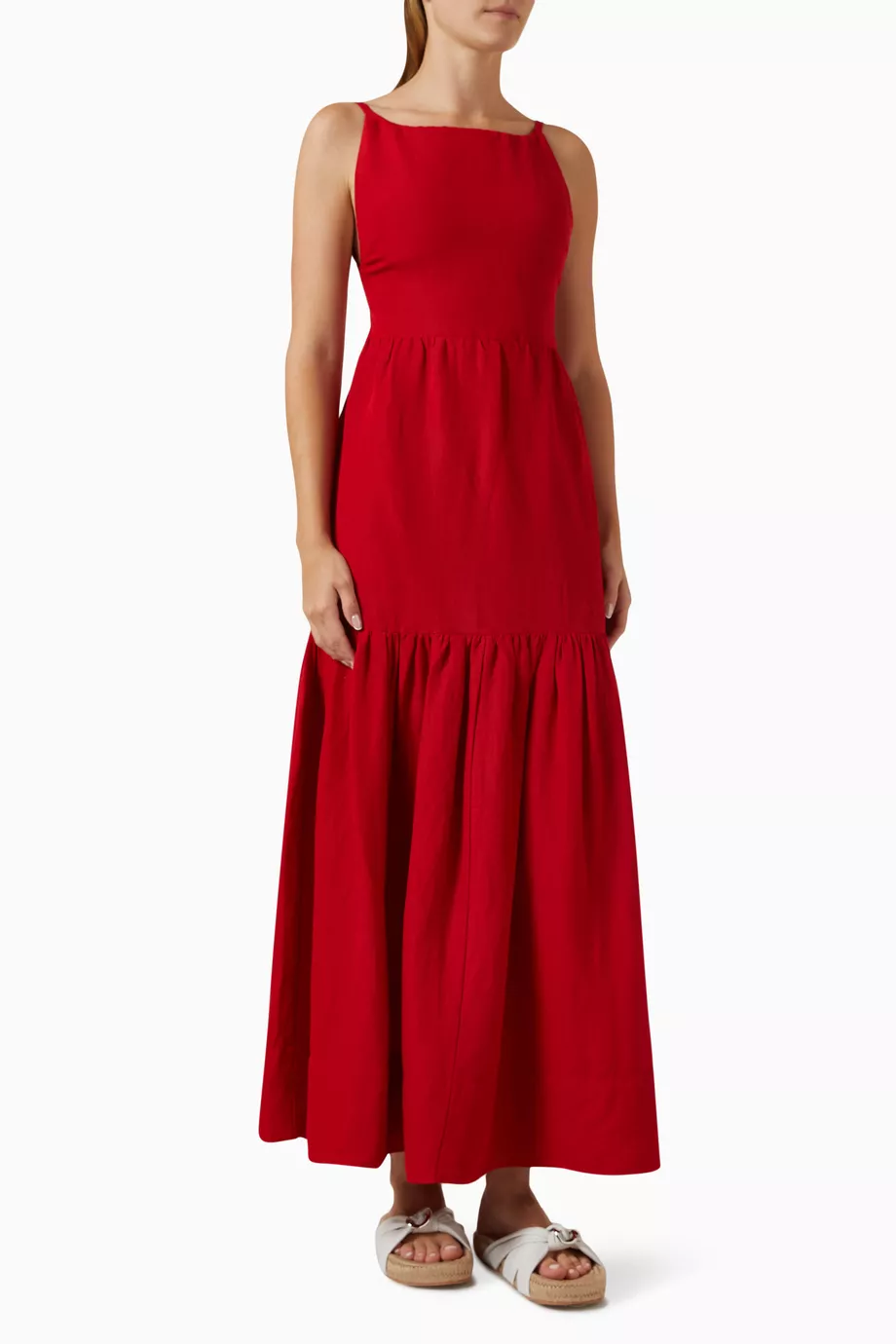wedding guest dress a line Savanna A-Line Spaghetti Straps Bow Midi Wedding Guest Dresses, Navy Blue